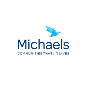The logo of Michael's Communities that Lift Lives