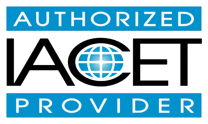 The logo for the authorized IACET provider