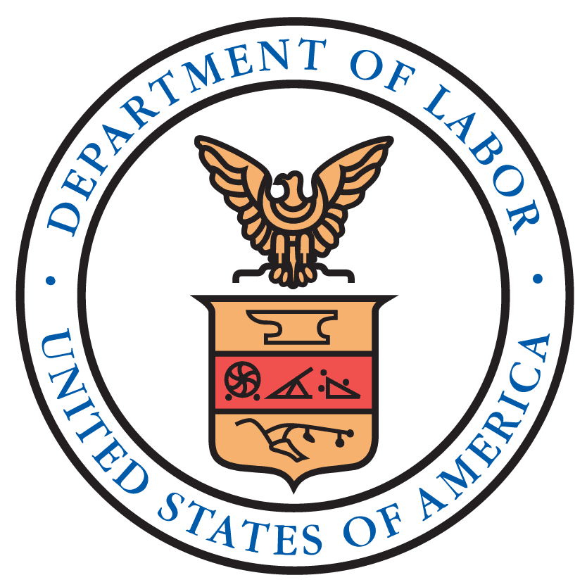 The Department of Labor in USA logo