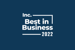 The logo for Inc Best in Business 2022