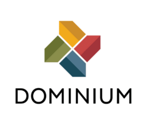 The logo for Dominium