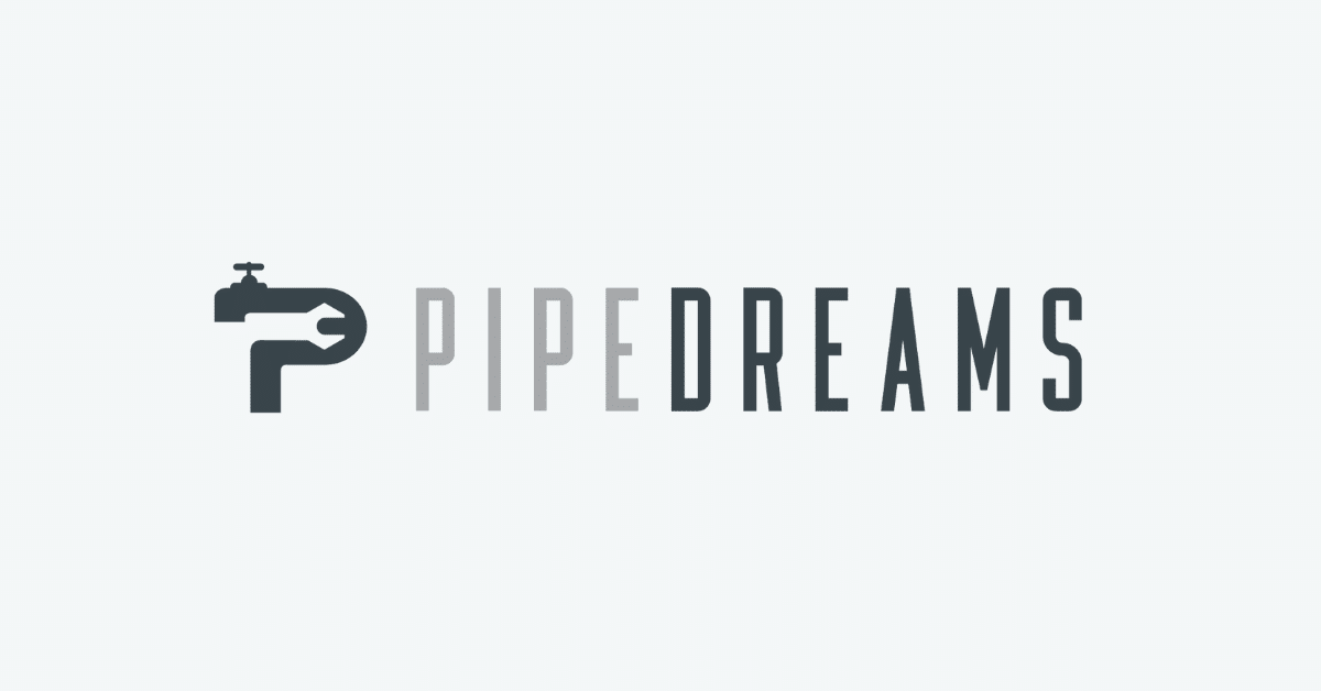 A Pipe Dreams logo on a white background