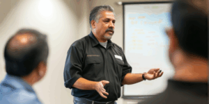 Apprenticeship instructor utilizing Interplay Learning in the classroom